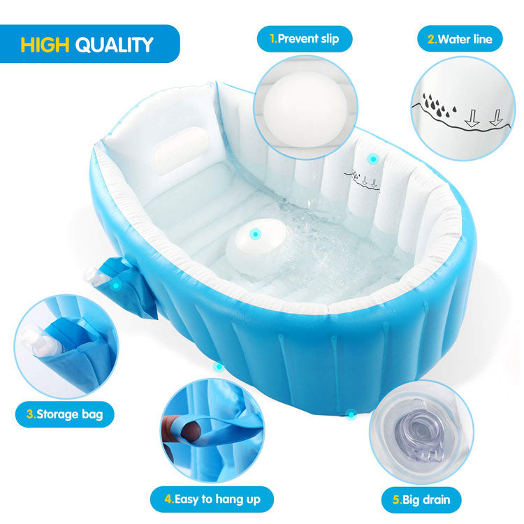 Fluddy™ Foldable Inflatable Baby Bathtub