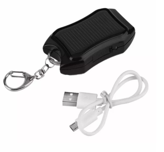 Mini Solar Power Bank Key Chain with Led
