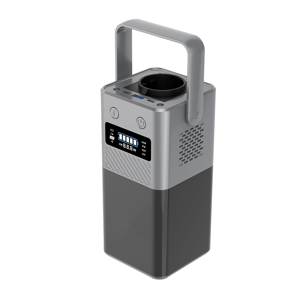 Potable Solar Power Bank with AC Outlet for Camping and Travel