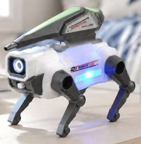B/O Interactive Electric Mechanical Robot Dog Toy for Children with Light Music