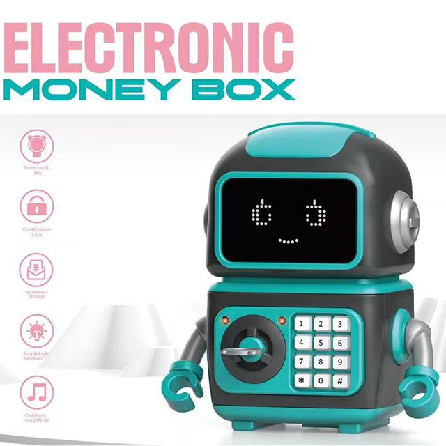 Kids Robot Electronic Money Bank Music Learning Toy