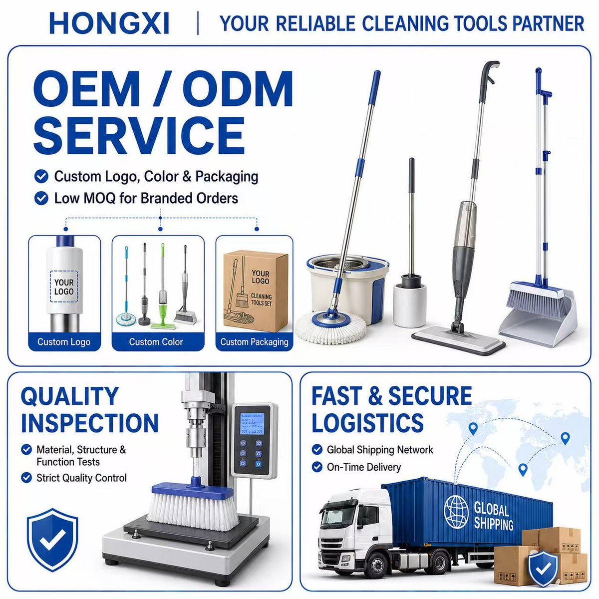 Clean & Dirty Water Separation Spin Mop and Bucket Set