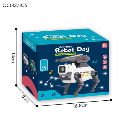 B/O Interactive Electric Mechanical Robot Dog Toy for Children with Light Music