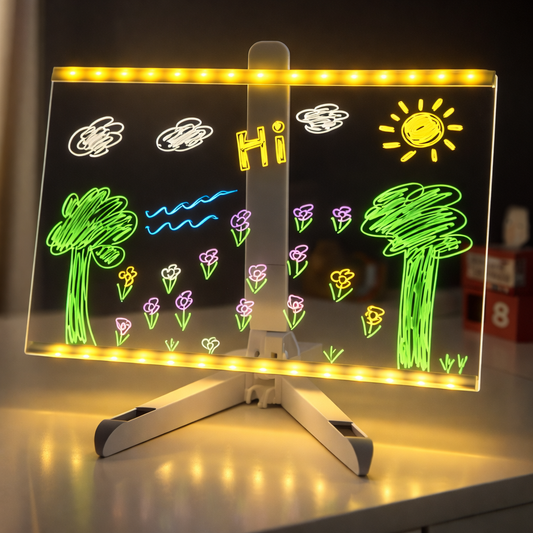 LED Light-Up Acrylic Drawing & Message Board for Kids
