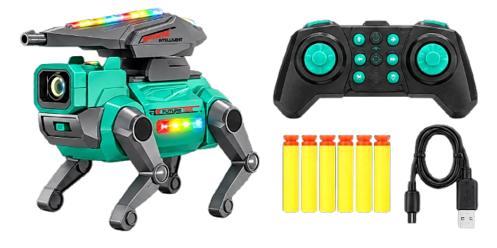 Interactive electric mechanical robot dog toy for children