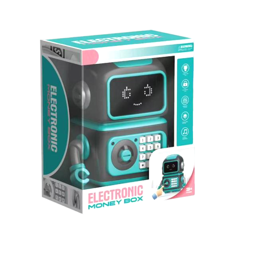 Kids robot electronic money bank learning toy